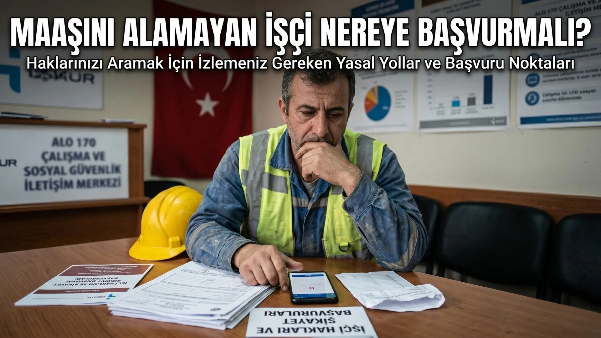 Maaşını Alamayan İşçi Nereye Başvurmalı?